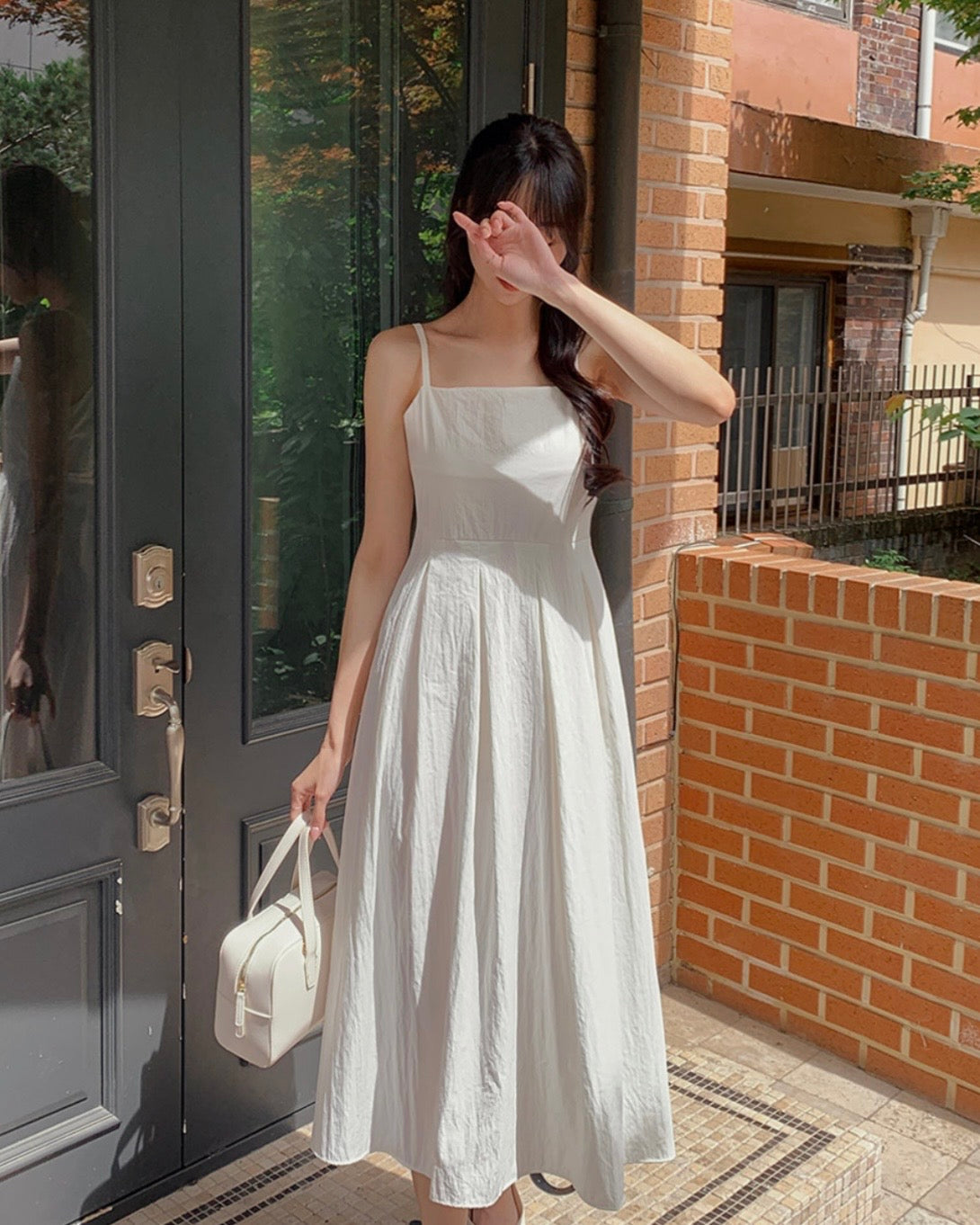 Pleats Sleeveless Dress