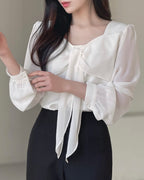 Chiffon Ribbon Blouse