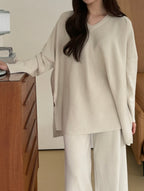 Latte Loose Two-Piece Set