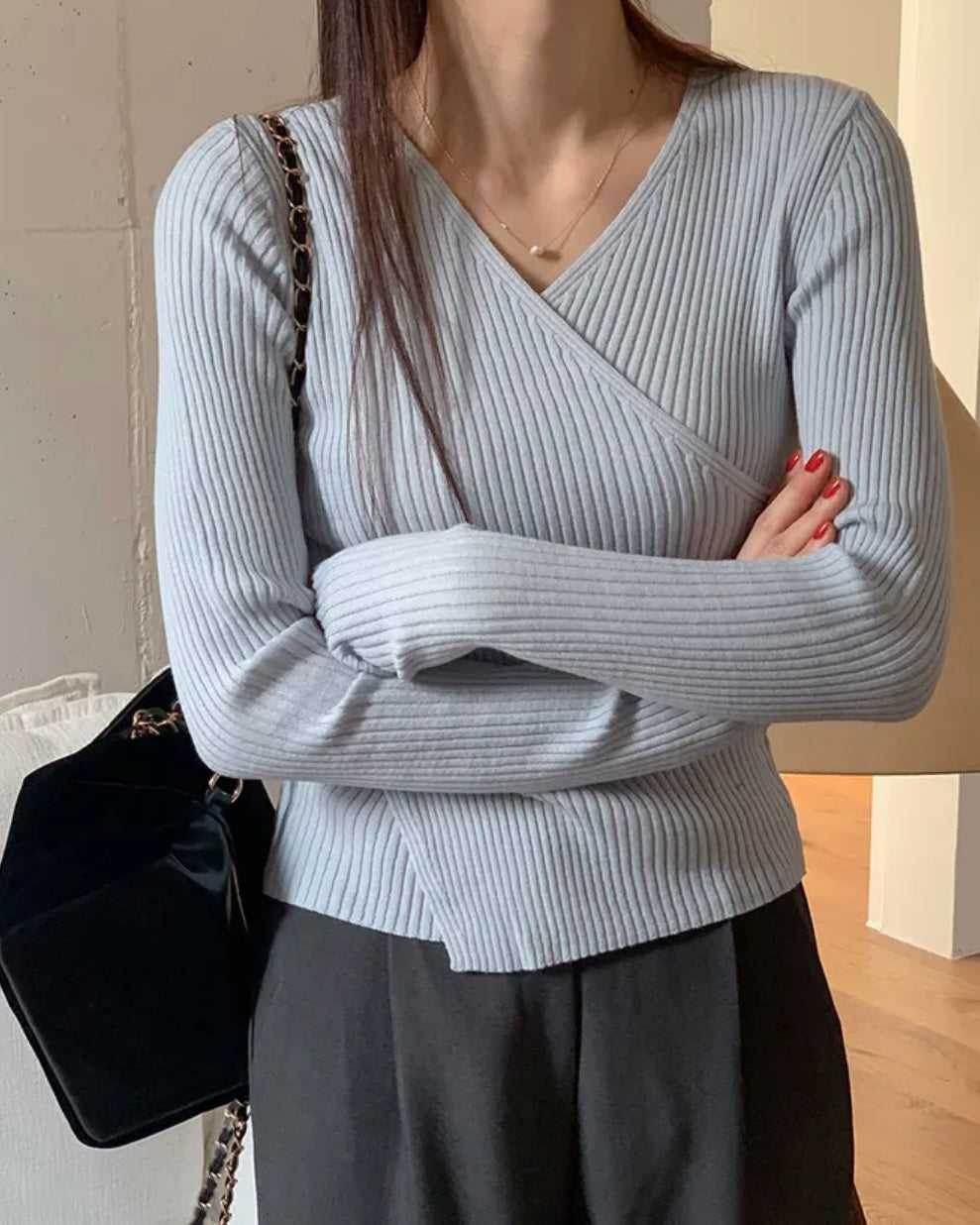 Reverie Wrap Knit Top