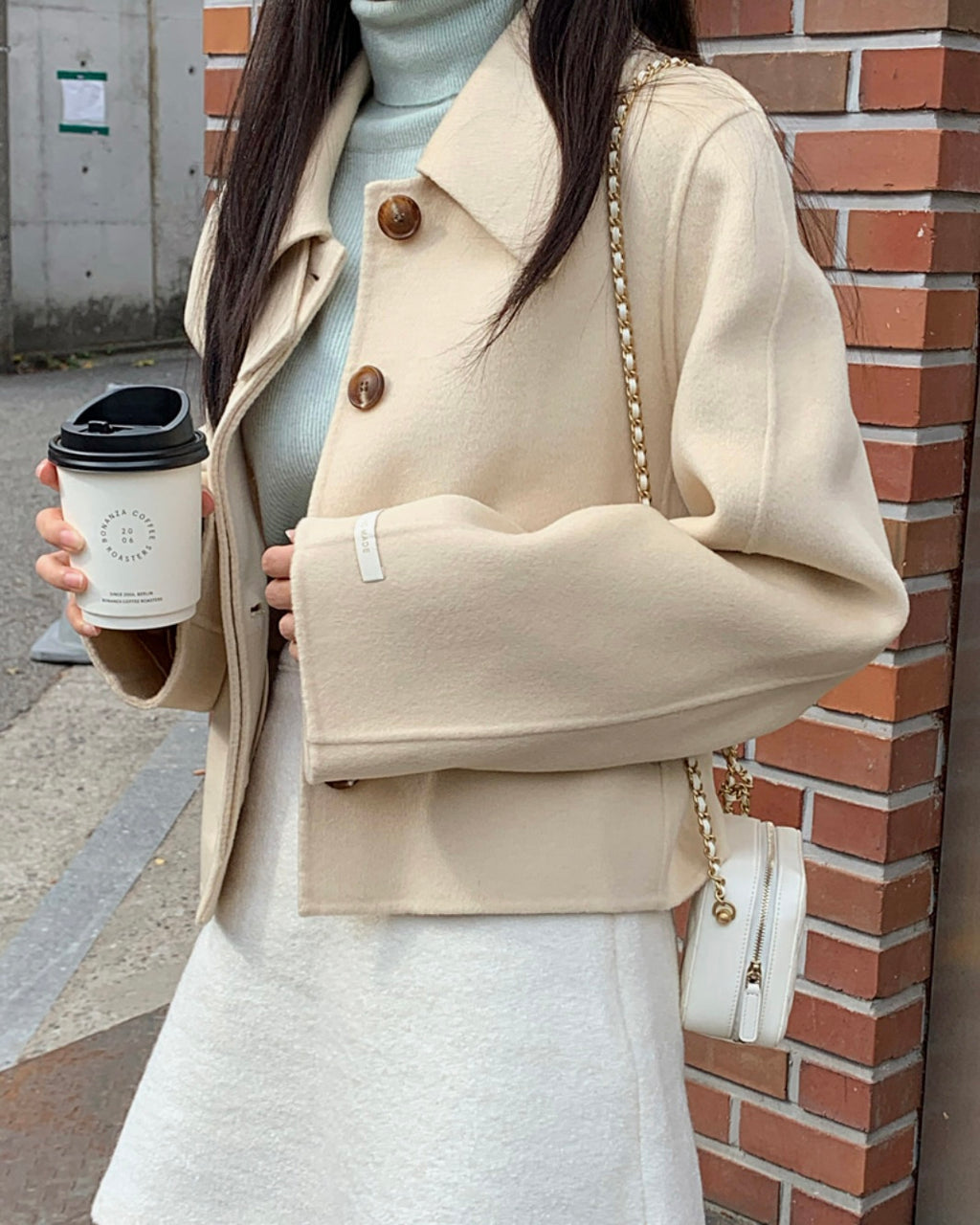 Butter 100% Wool Short Coat