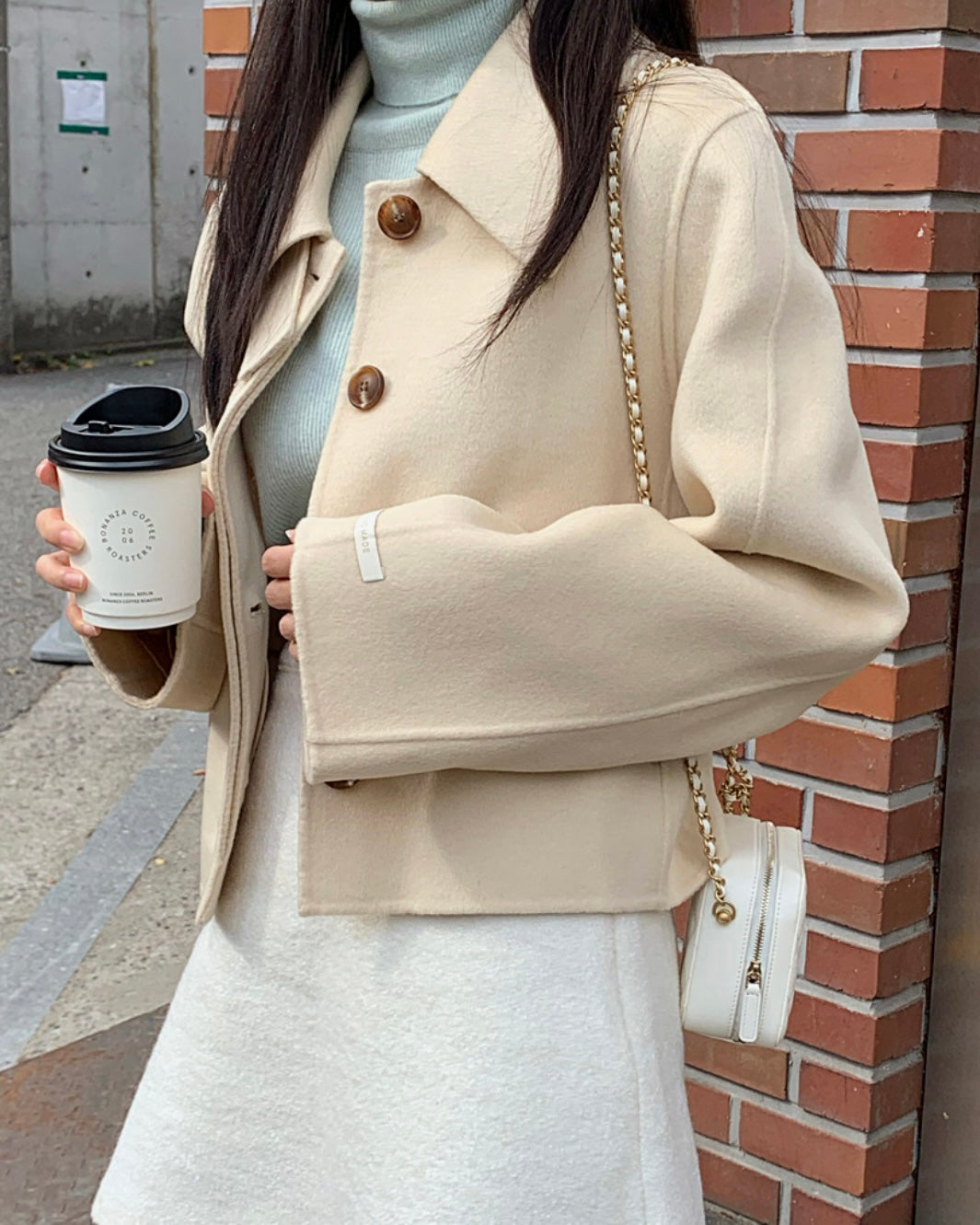 Butter 100% Wool Short Coat