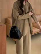 Latte Loose Two-Piece Set