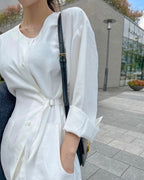 [ Pre-order ] Buckle Shirt Dress