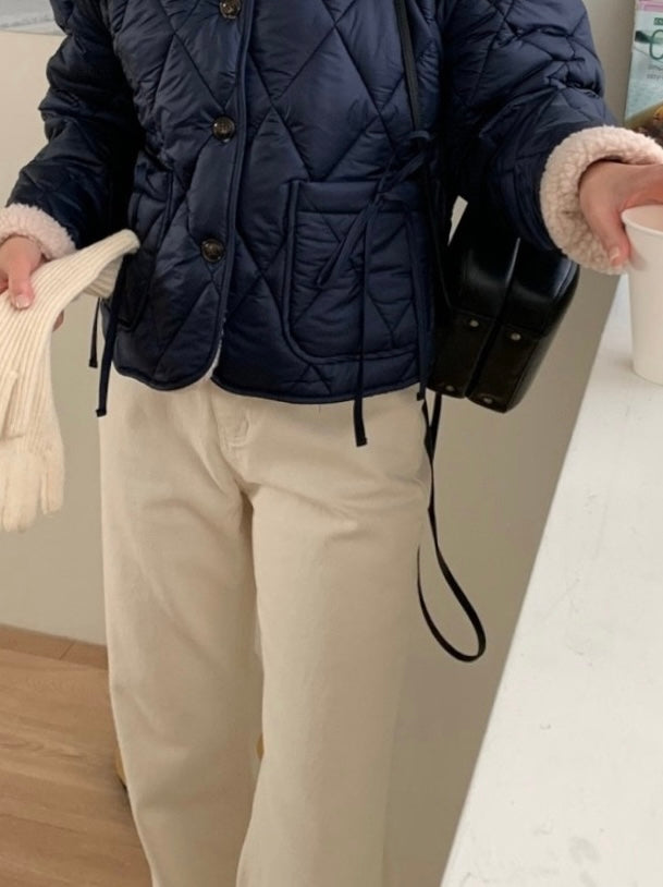 [S,M] Brushed Cream Jeans