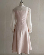 [ Pre-order ] Amelie Pearl Tweed Dress