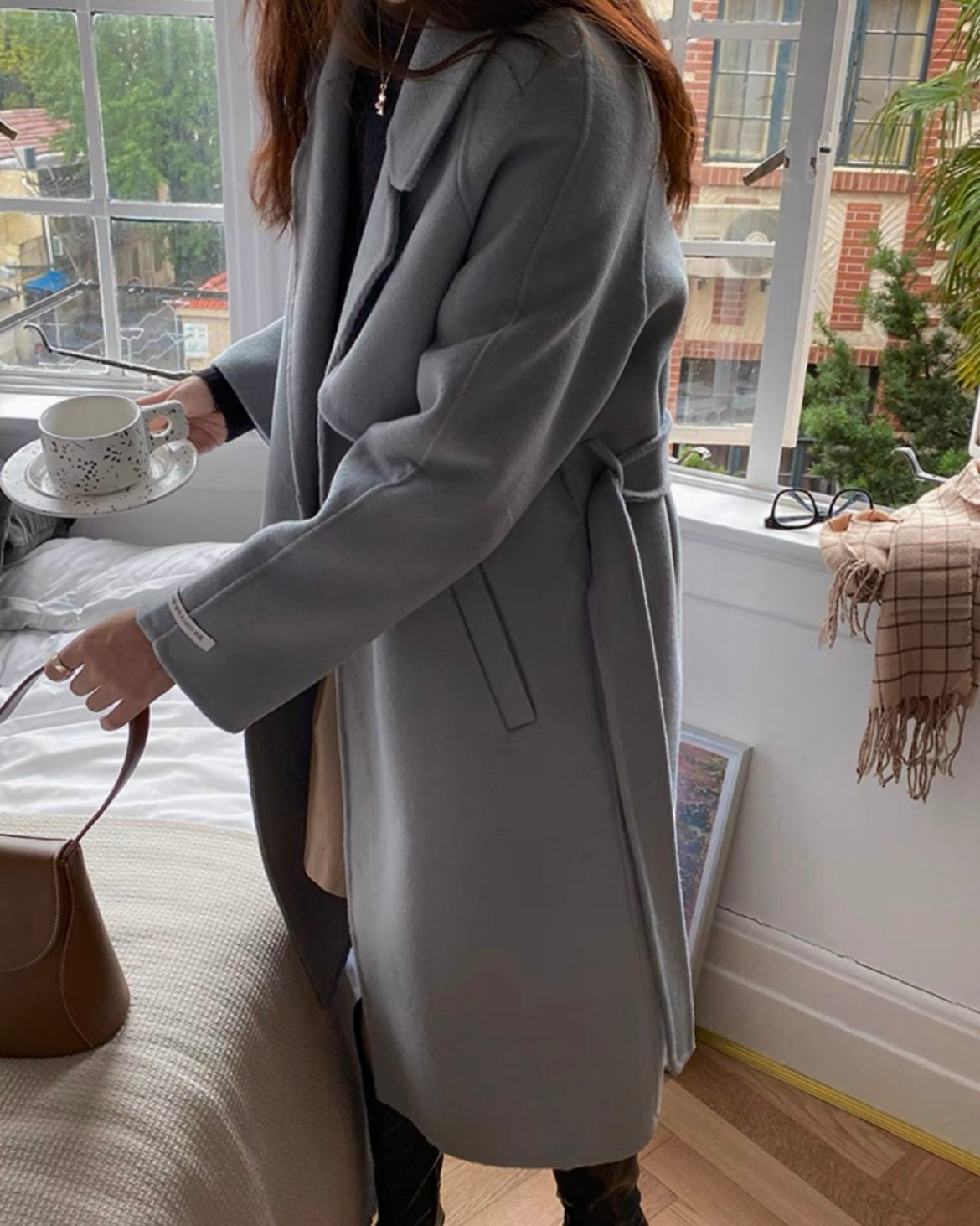 Parisian 100% Wool Trench Coat