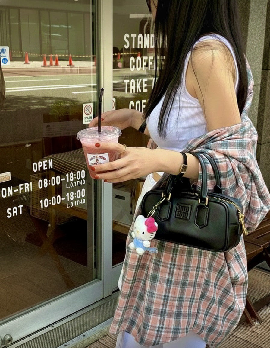 Pink Check Overfit Shirt