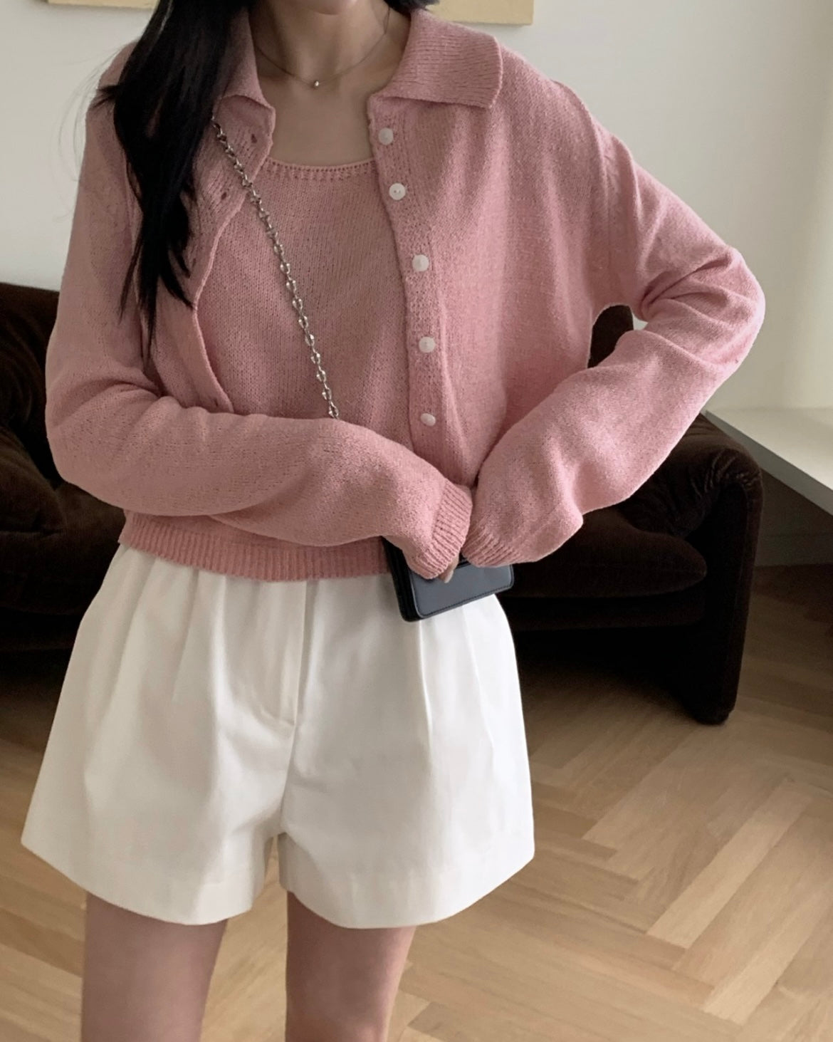 Biela Cardigan Set