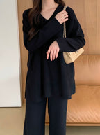 Latte Loose Two-Piece Set