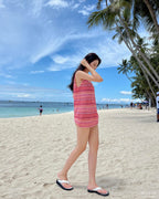 Rainbow Knit Cover-Up