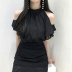 Frill Off-Shoulder Blouse
