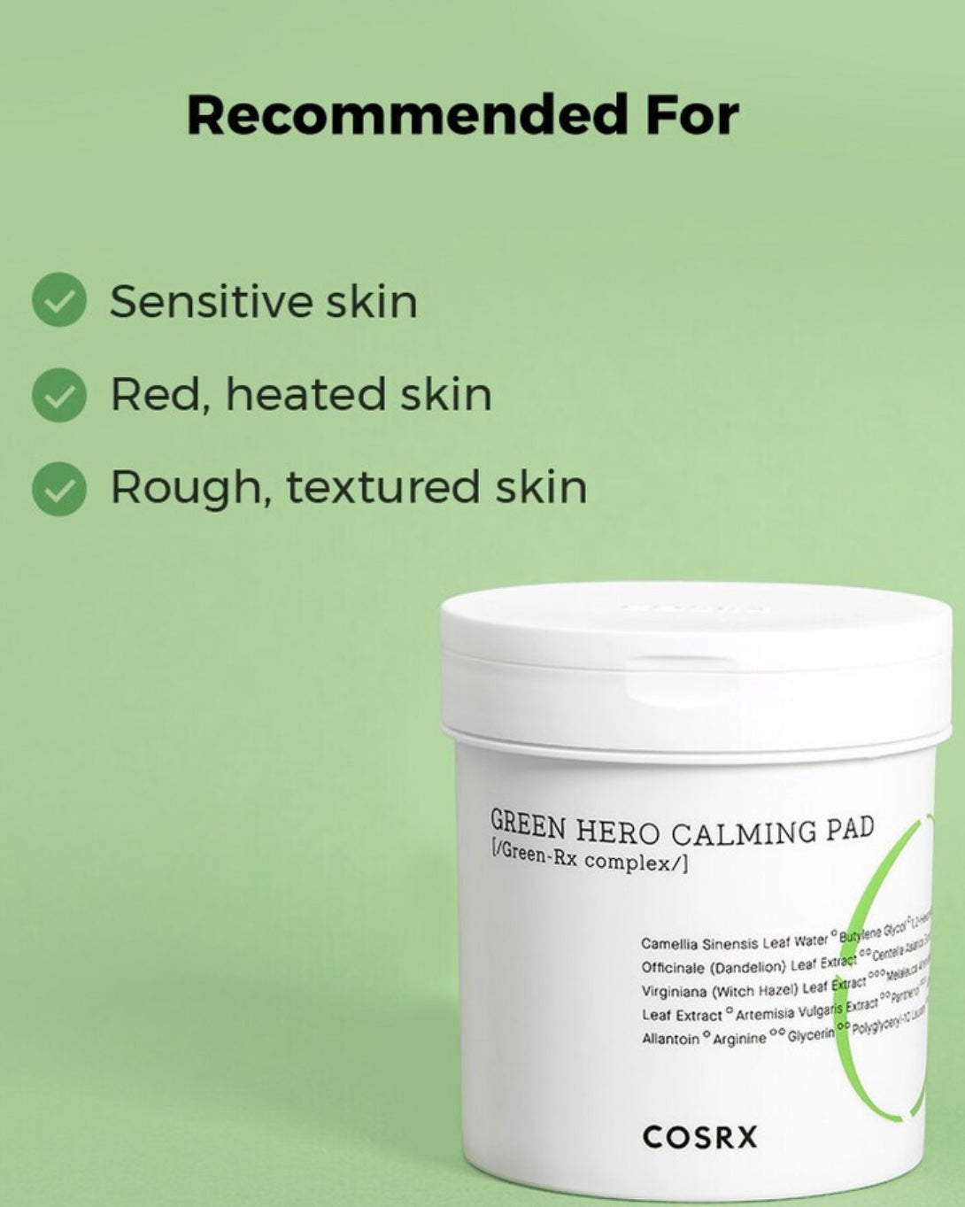 [ COSRX ] One Step Green Calming Pad 90P