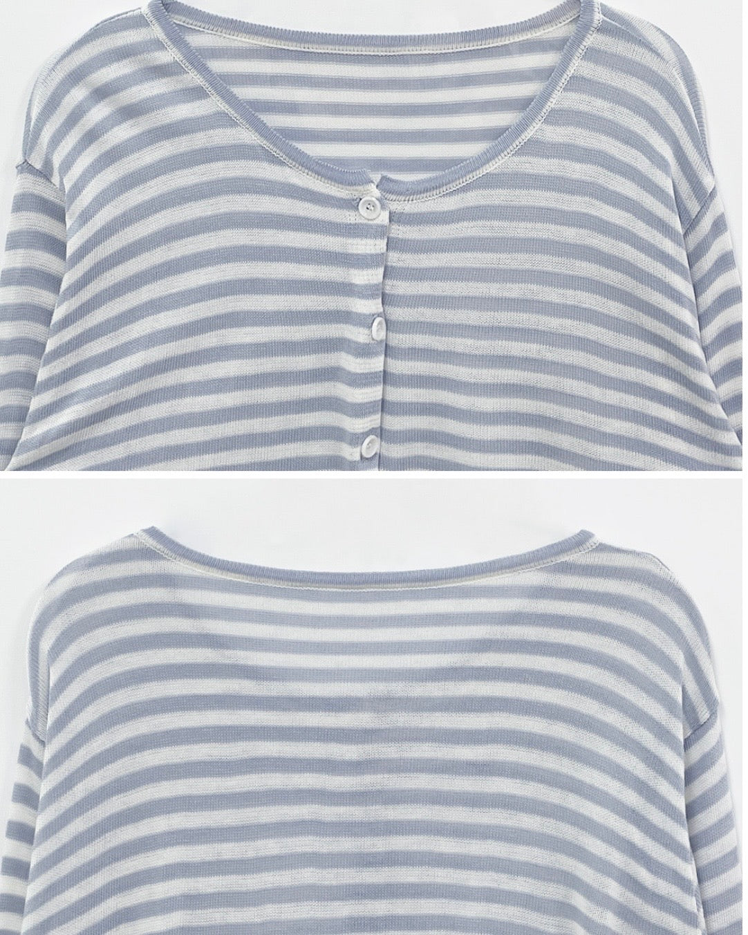 Breezy Striped Cardigan