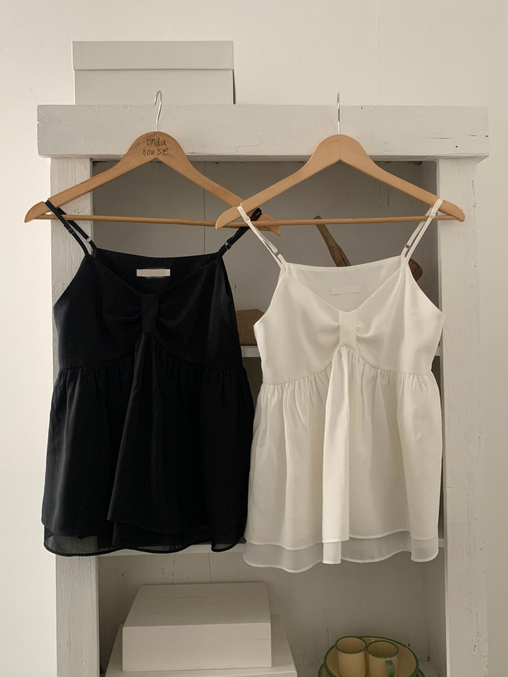 Ribbon Flare Cami Blouse