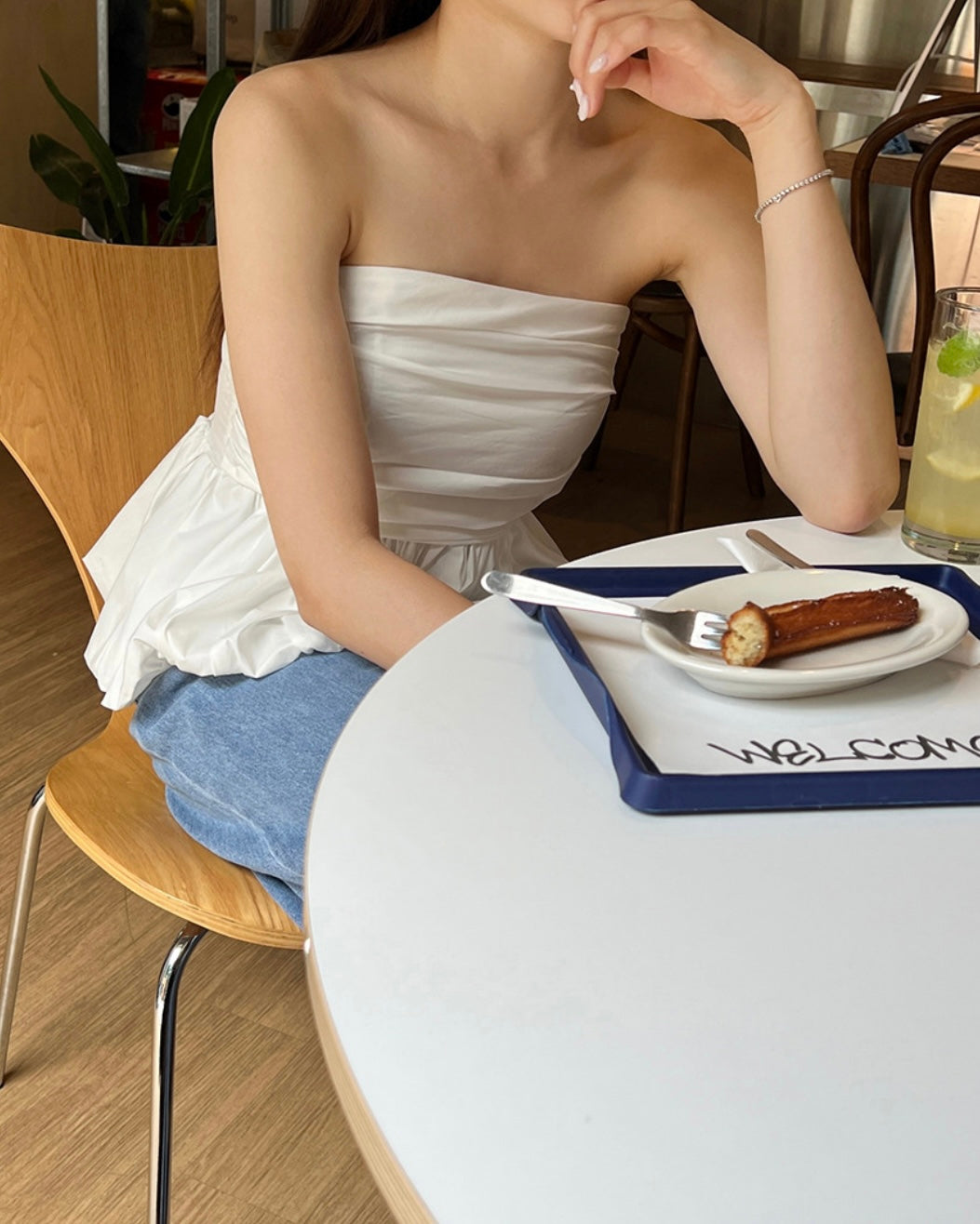 Pumpkin Banding Tube Top