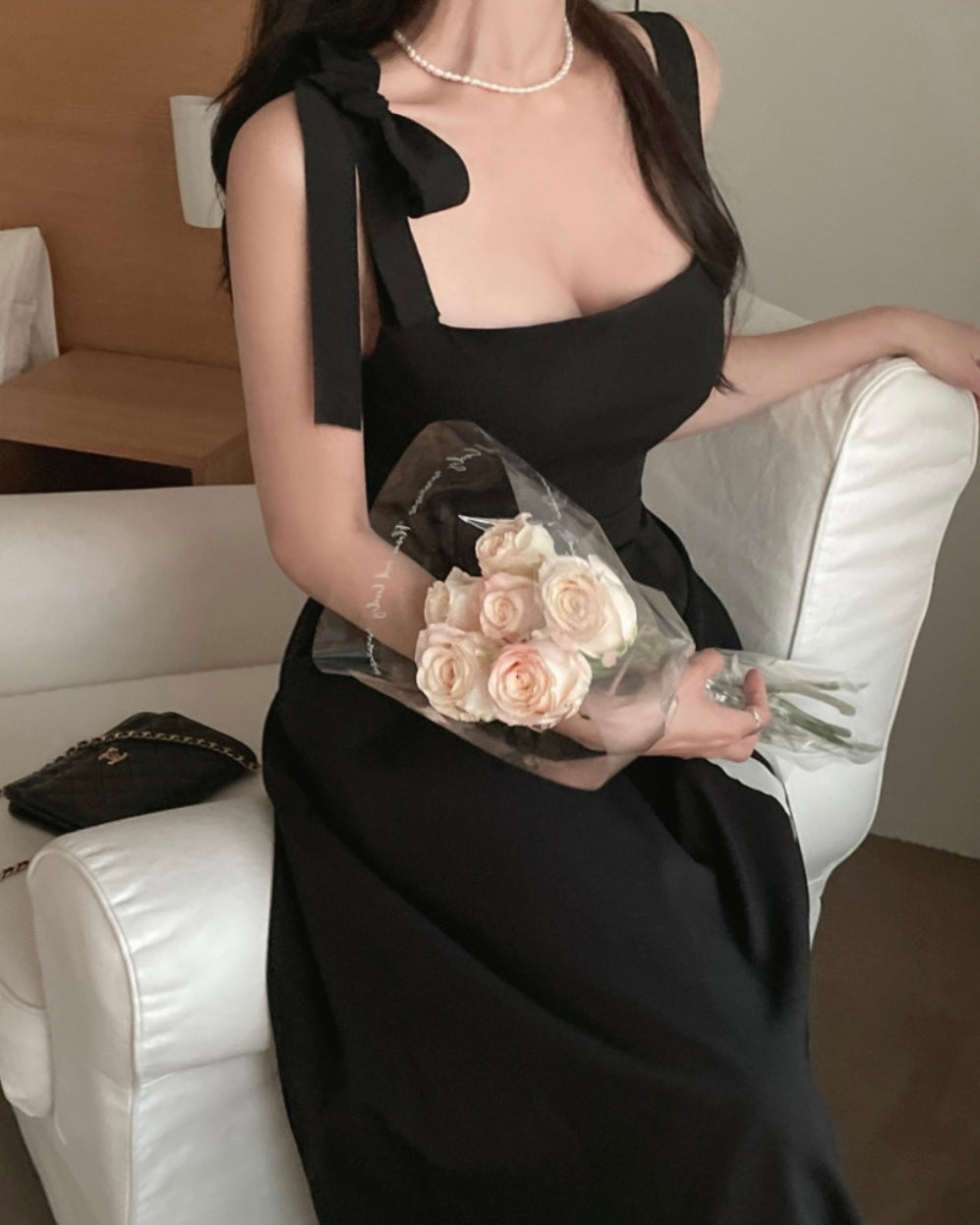 One Ribbon Long Dress