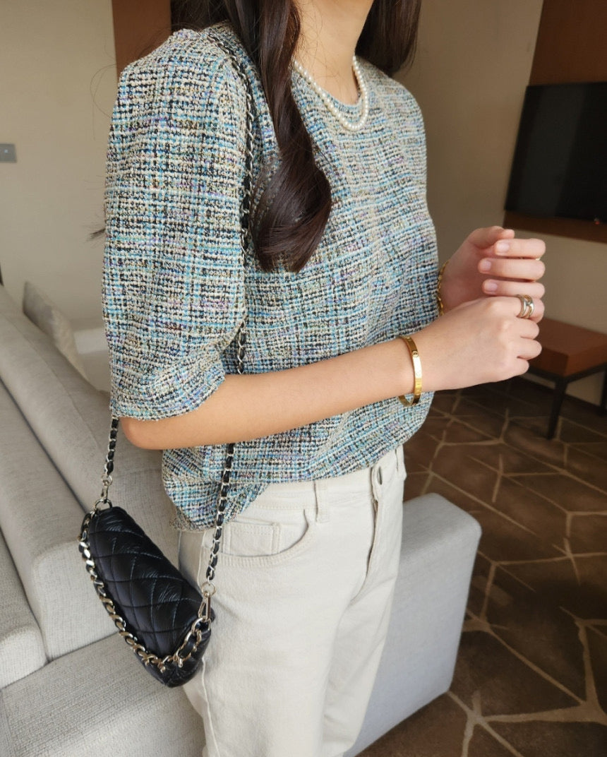 Velours Tweed Blouse