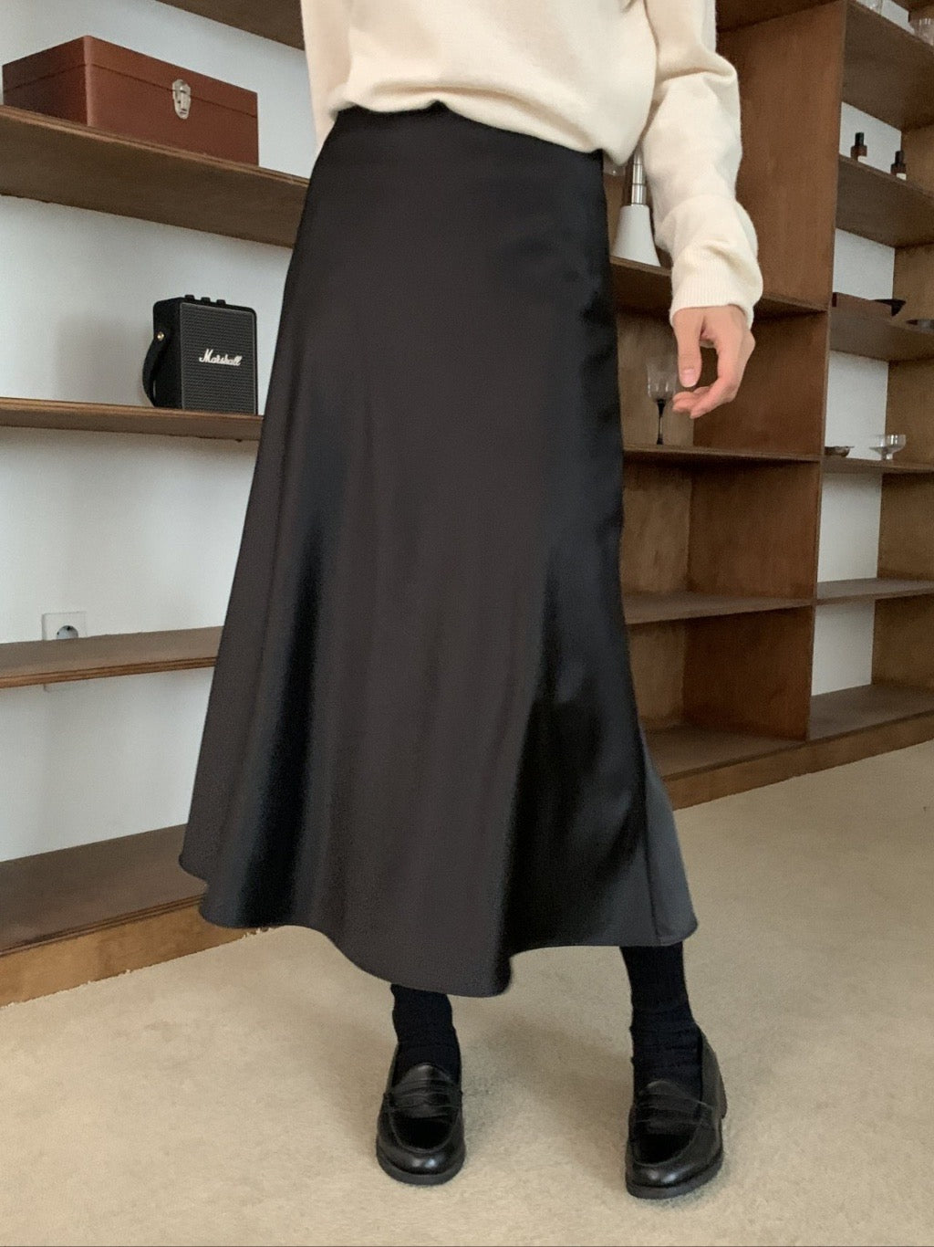 [S,M] Jian Satin Skirt