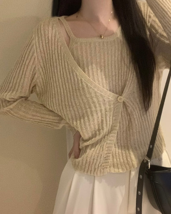 Lucifer Sheer Knitted Top