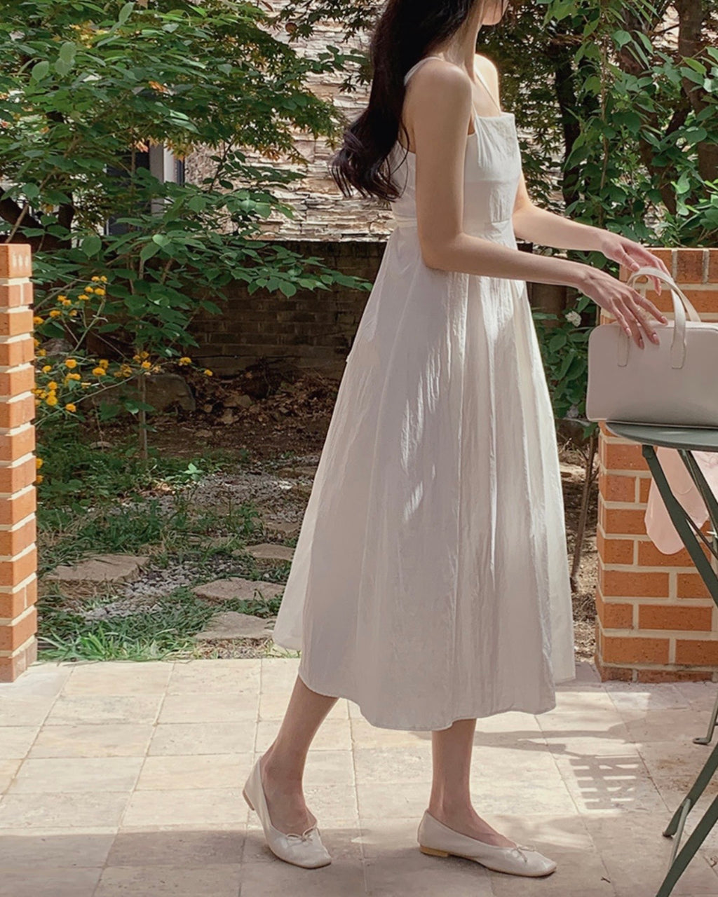 Pleats Sleeveless Dress