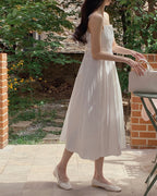 Pleats Sleeveless Dress