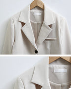 Two-Button Cropped Jacket