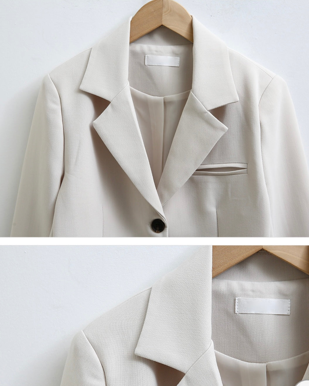 Two-Button Cropped Jacket