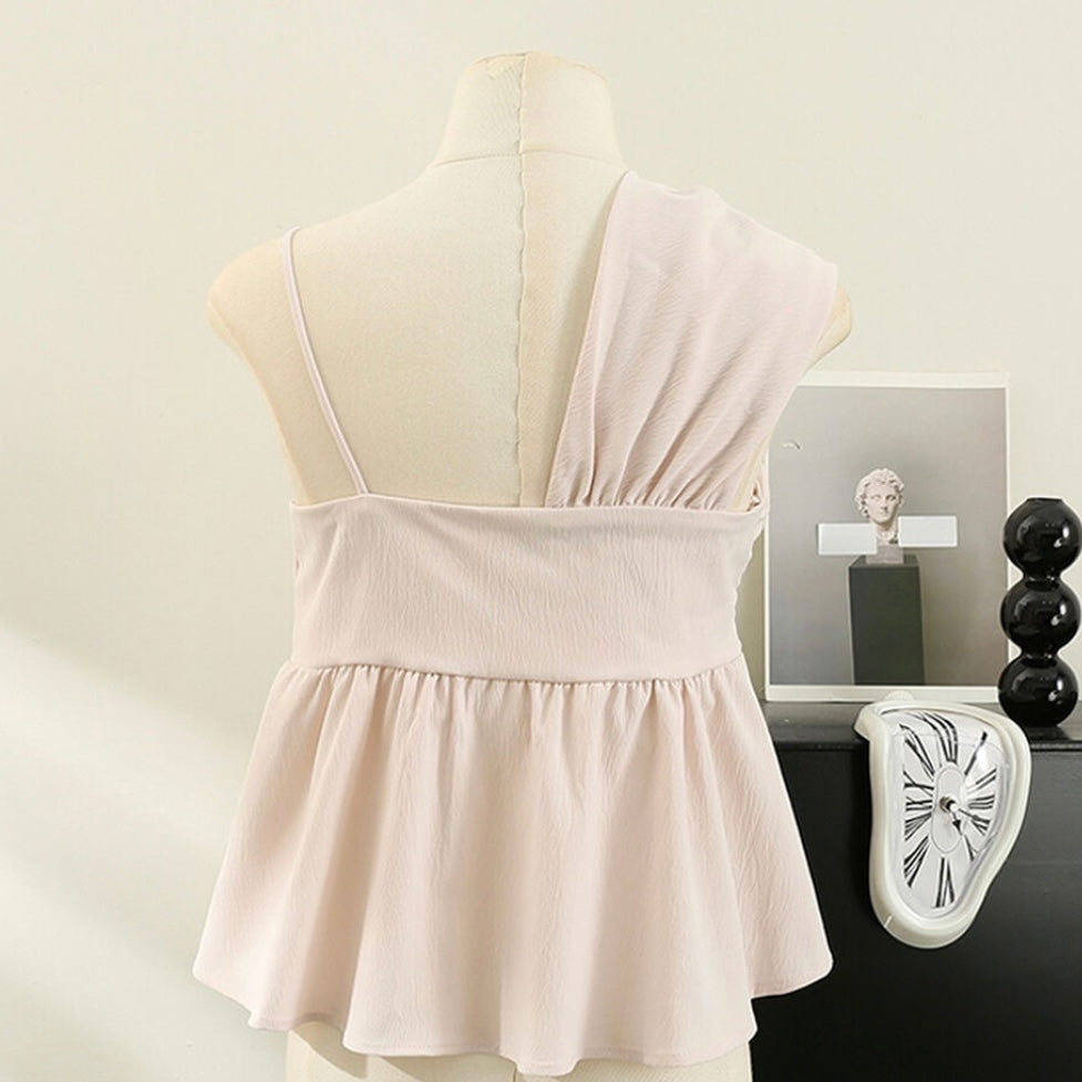 One Shoulder Twist Blouse