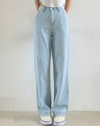 [S,M,L] Lightweight Banding Denim (Light-Wash)