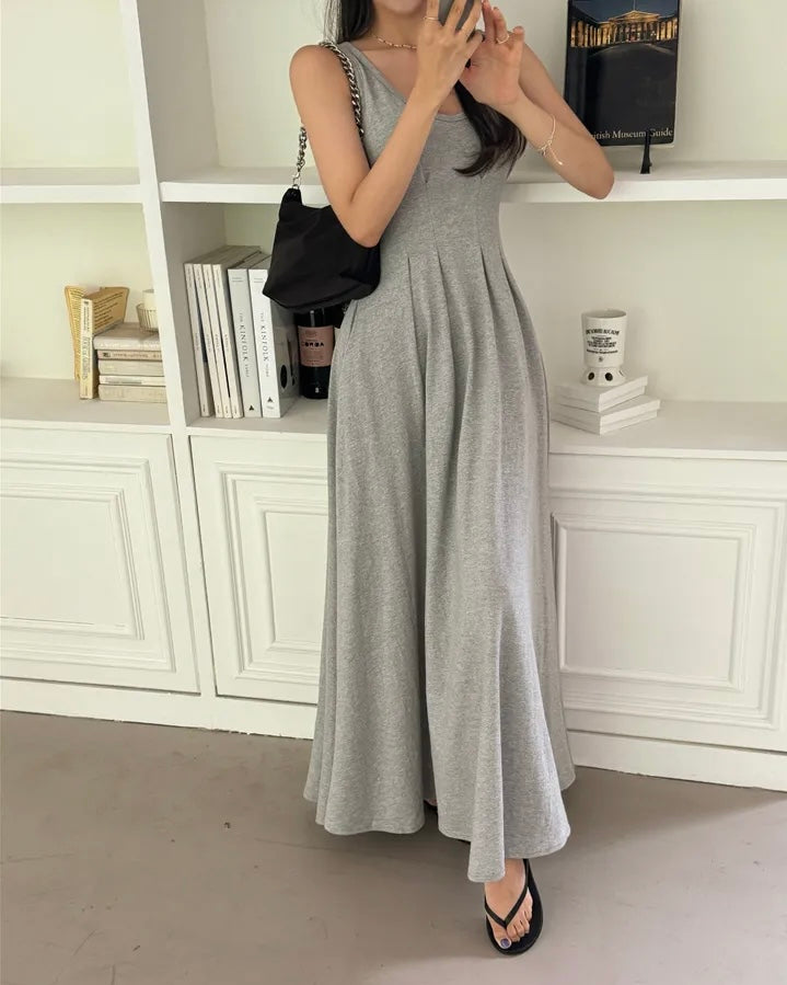 [ Sale Excluded ] Mui Pintuck Sleeveless Dress