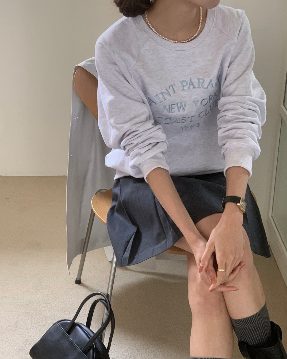 Saint Embroidery Sweatshirt