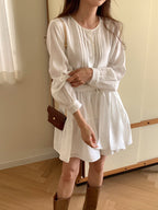 [ Pre-order ] Laurent Pintuck Dress