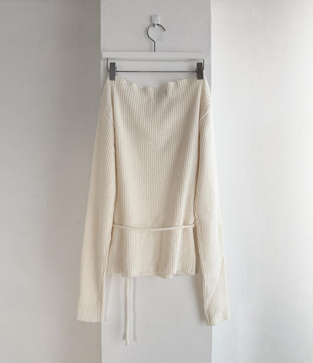 Yuri Ribbed String Knit Top