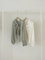 [ Pre-order ] Mia Back Ribbon Blouse
