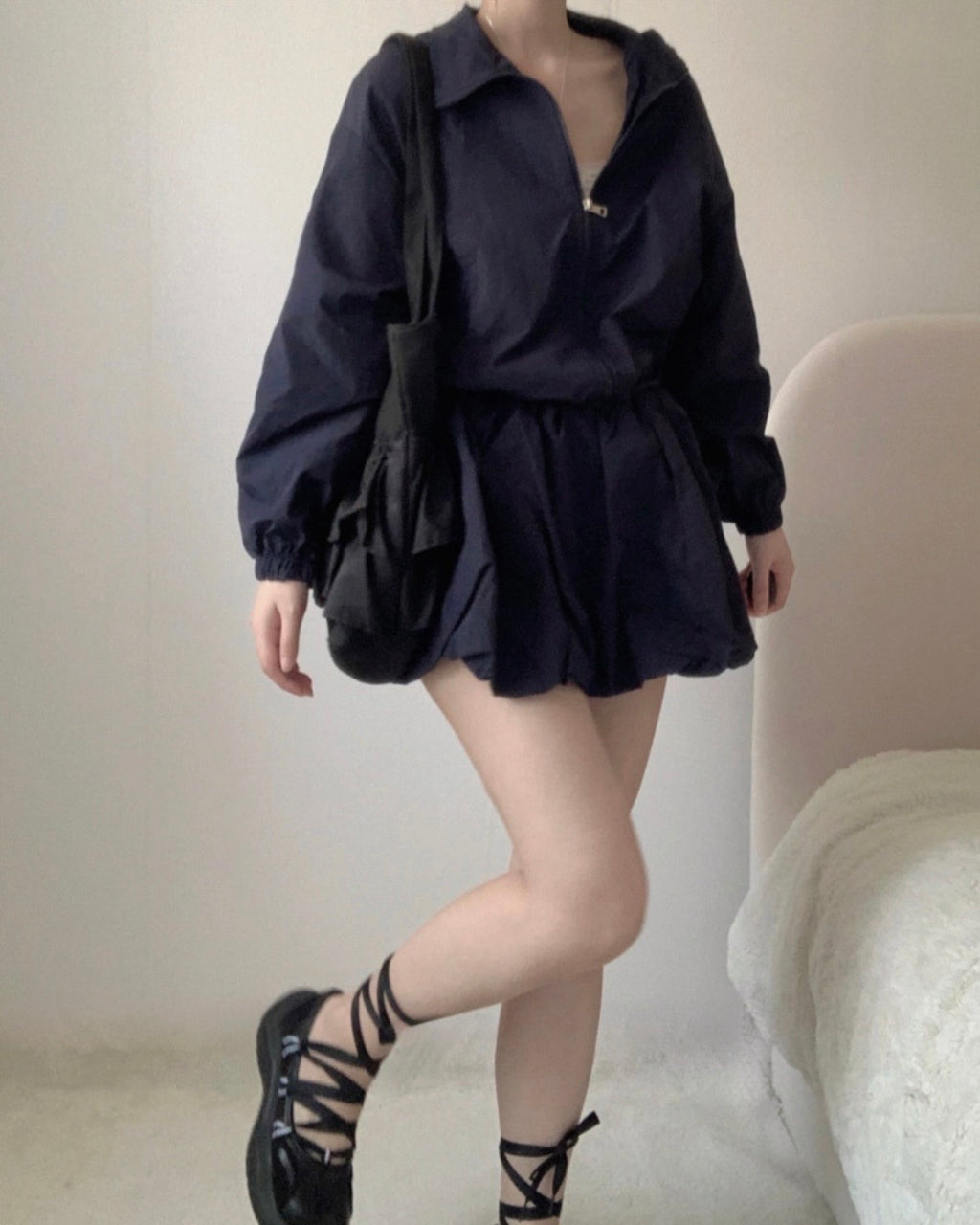 [ Sale Excluded ] Nylon Pumpkin Two-Piece Set