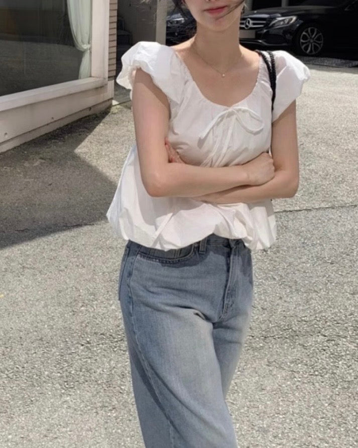 Balloon Ribbon Blouse