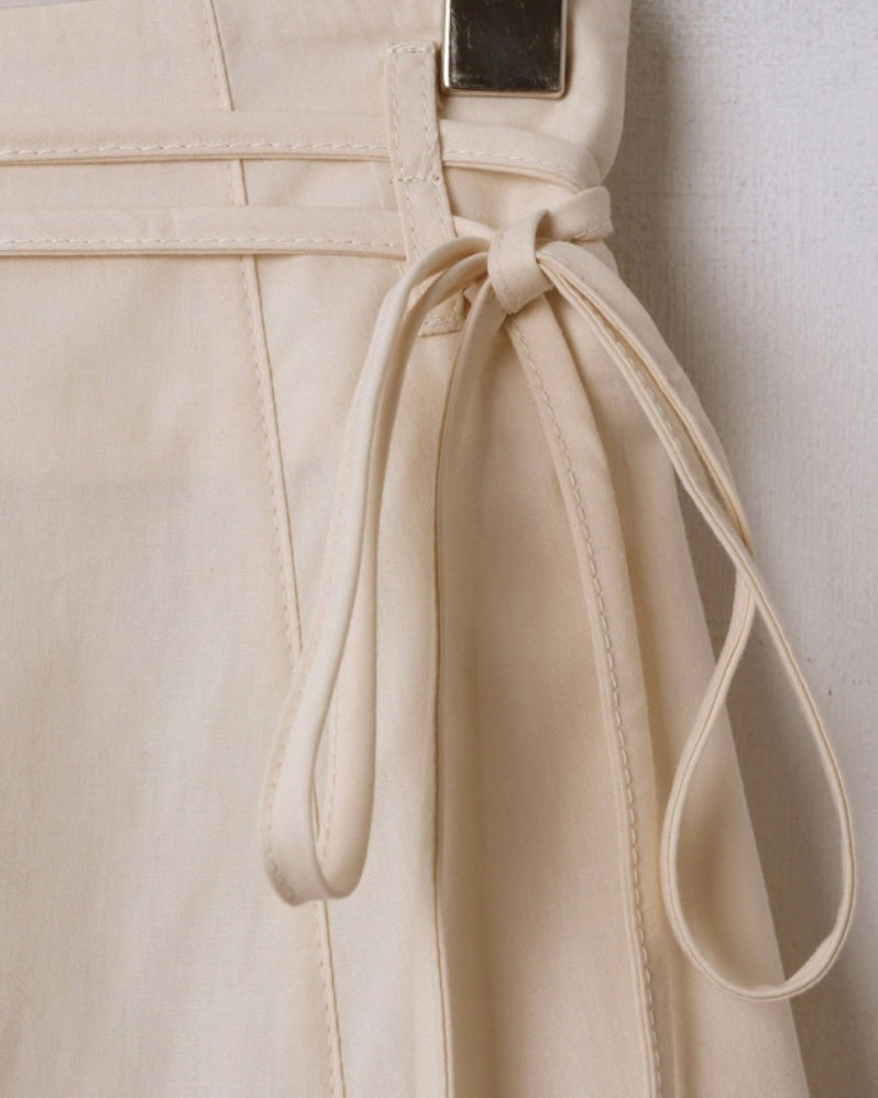 Cotton Ribbon String Skirt