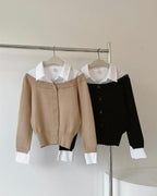 Layered Knit Blouse