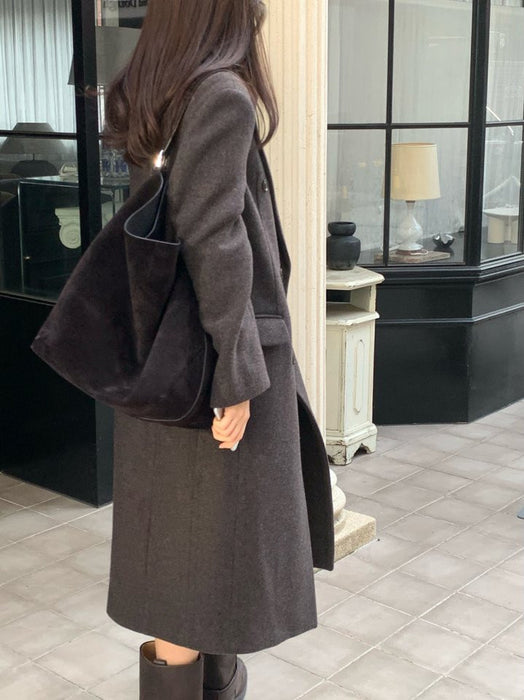 Premium Stanford Double 70% Wool Coat