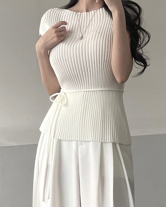 Cool Ribbed Strap Knit
