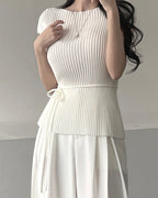 Cool Ribbed Strap Knit