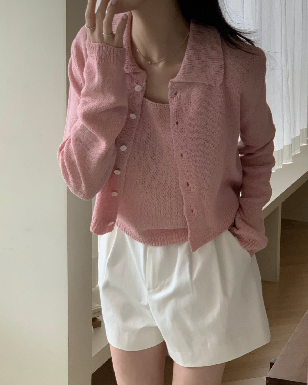 Biela Cardigan Set