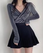 Velvet Twist Long Sleeve