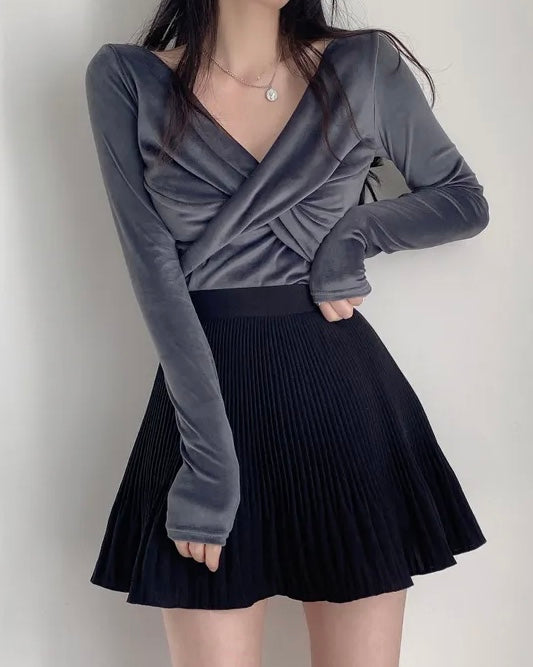 Velvet Twist Long Sleeve