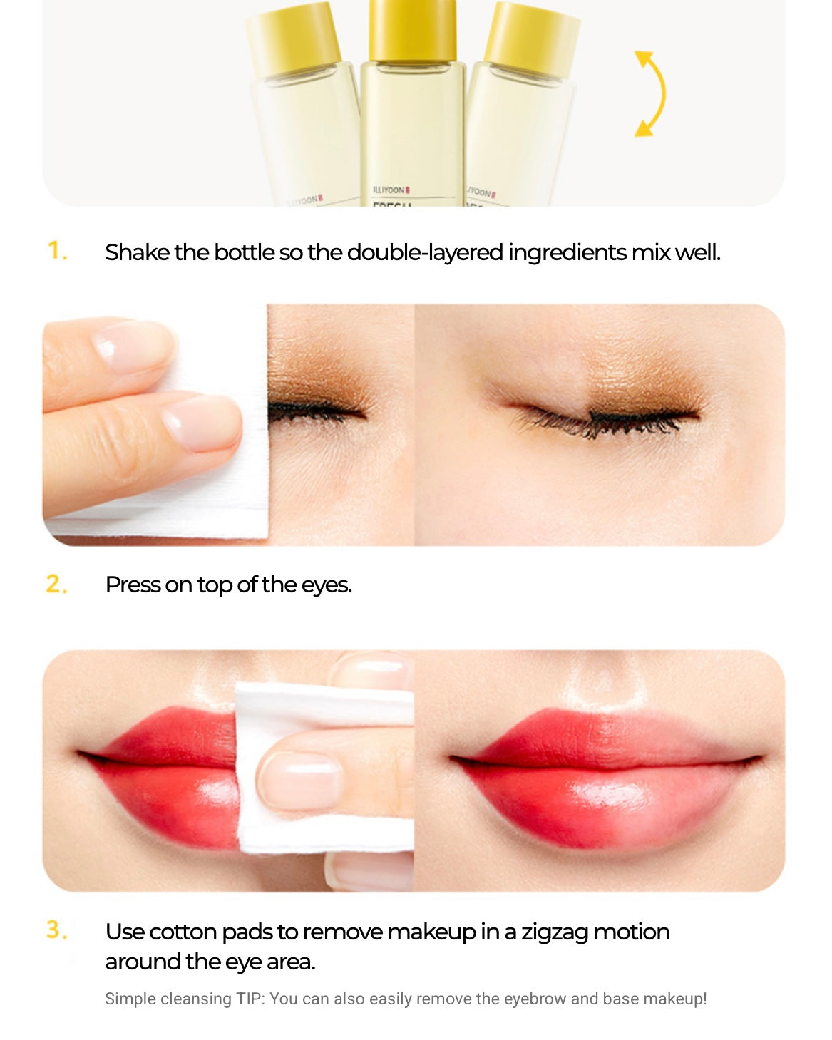[ ILLIYOON ] Fresh Moisture Lip & Eye Remover 150ml