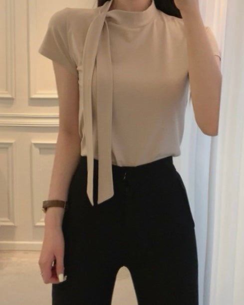 Modal Tie Short-Sleeves