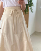 Cotton Ribbon String Skirt