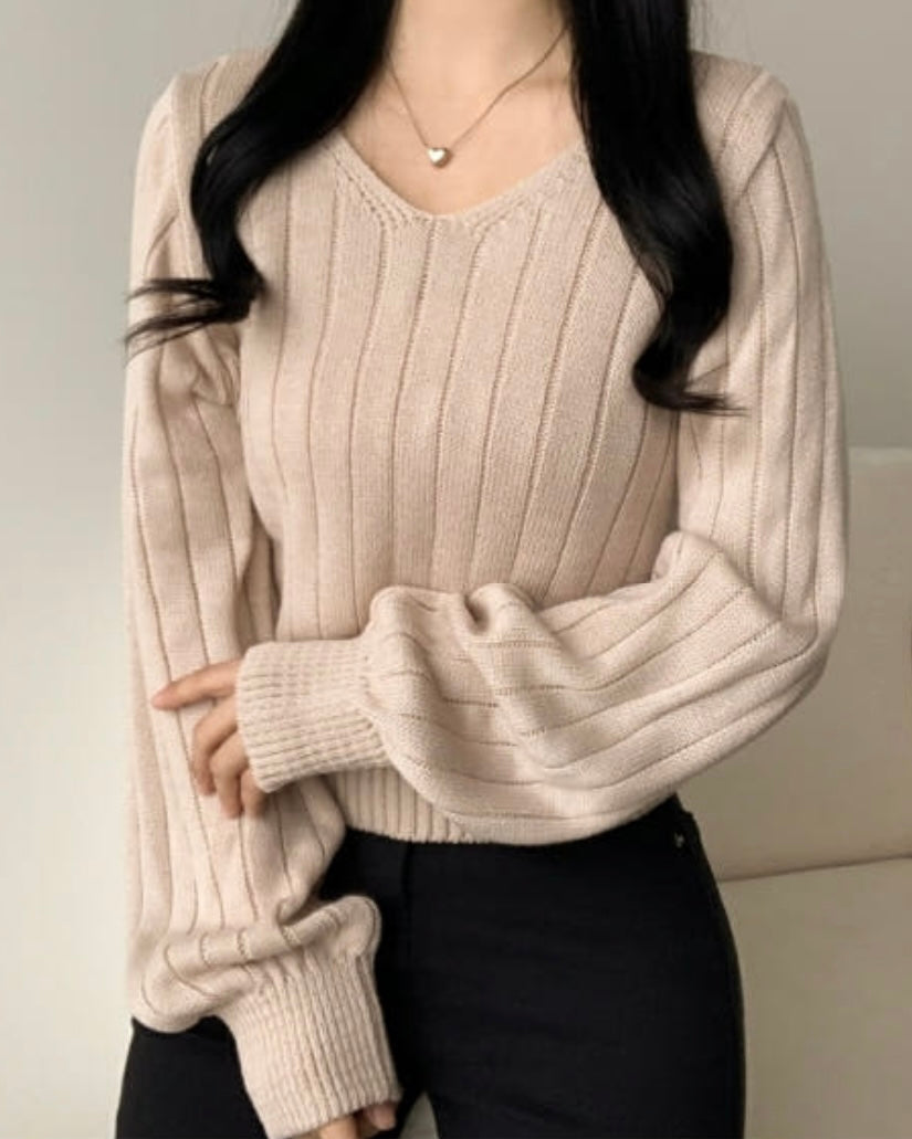 Balloon Sleeves Knit