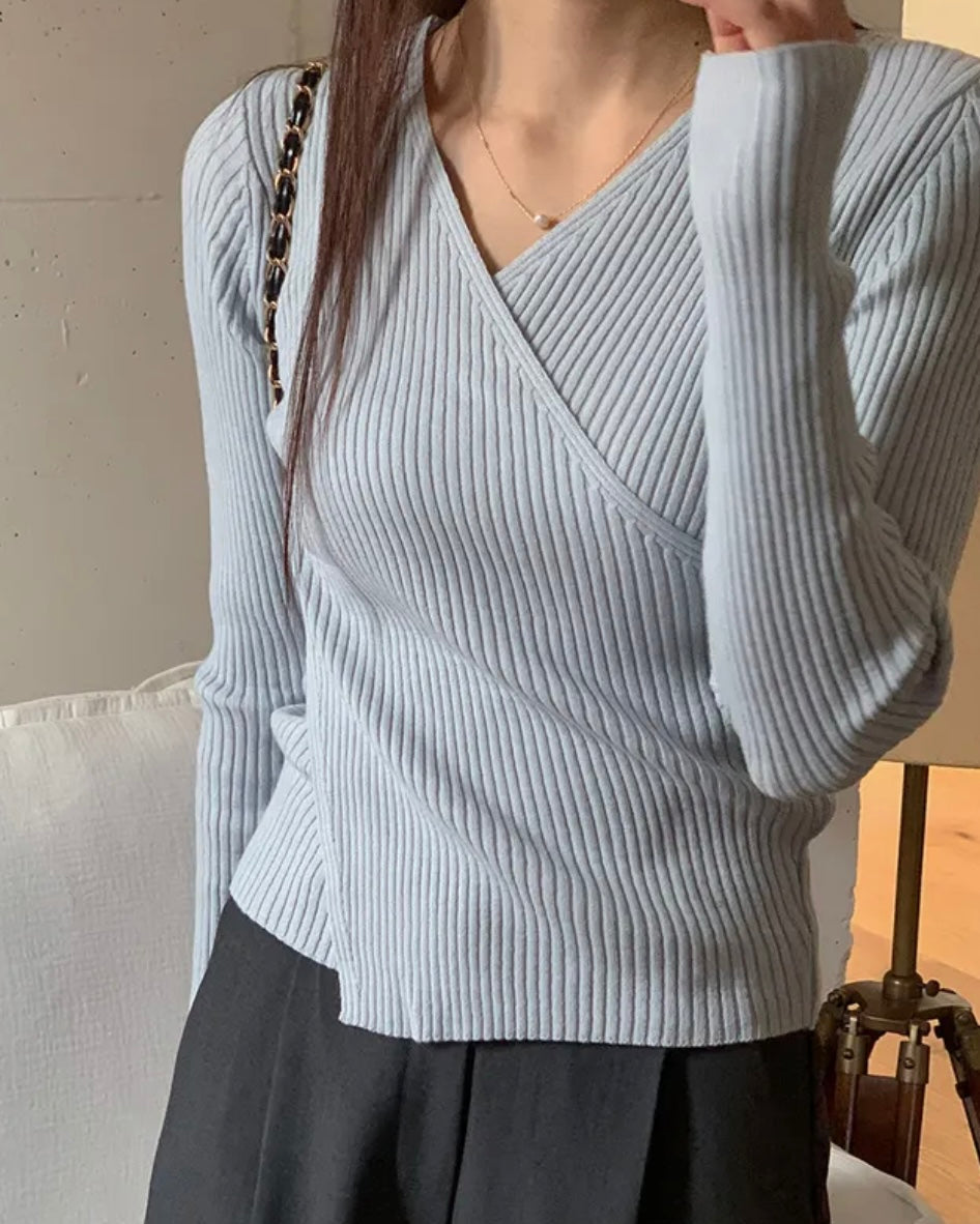 Reverie Wrap Knit Top